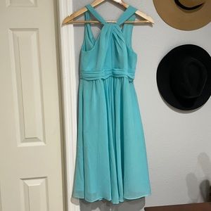 David’s bridal turquoise dress, size 2